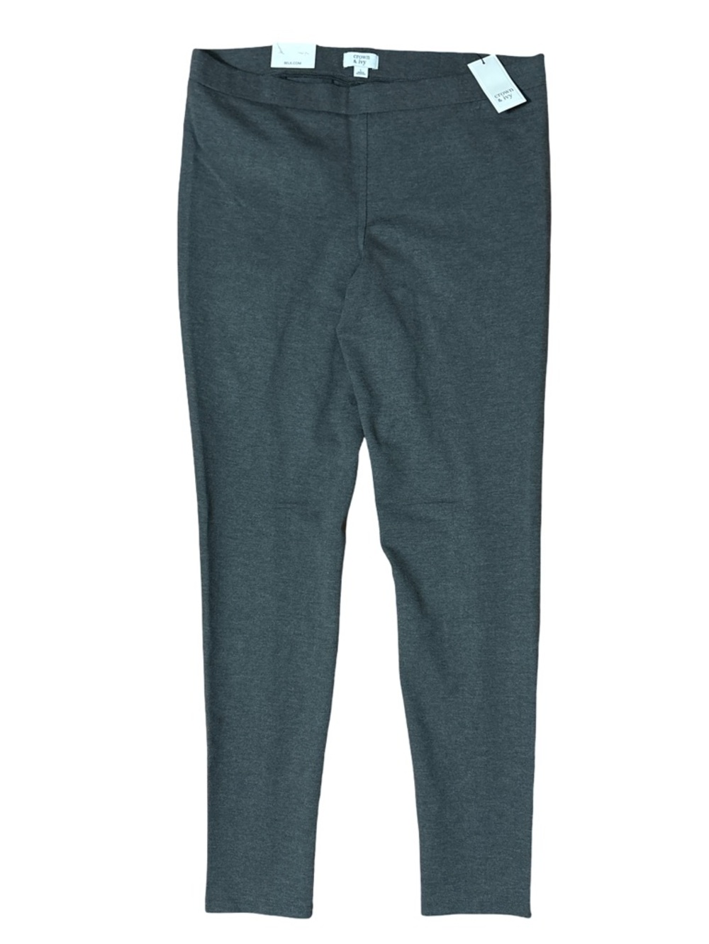 crown & ivy Gray Skinny Ponte Pull-on Pants